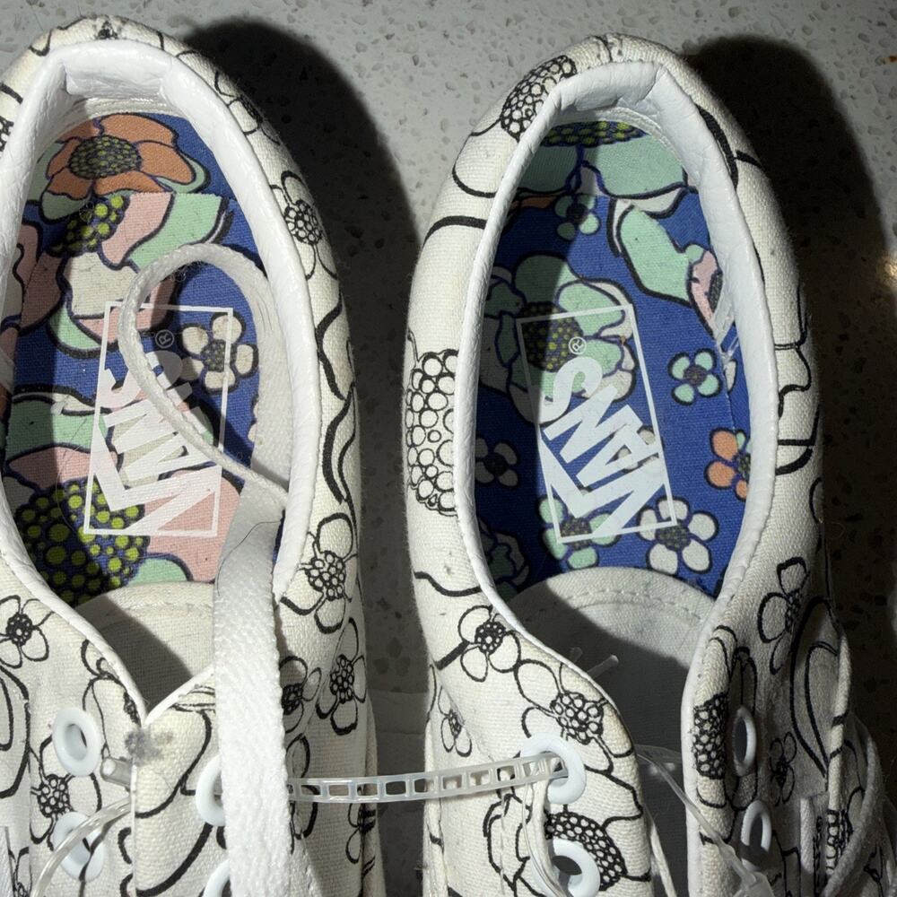 Brand New Vans Color U Floral White Shoes Canvas Womens Size 6 Create Your Color - Picture 3 of 8